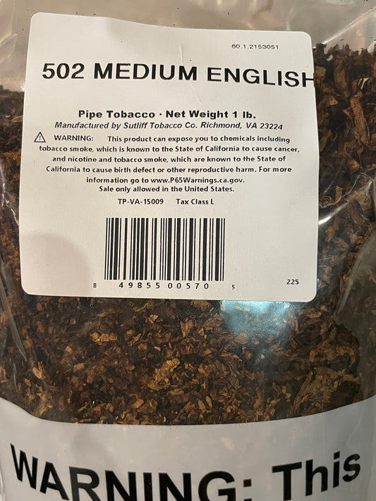 Sutliff 502 Medium English, 1lb Bag