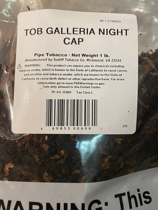 Sutliff Tob Galleria Night Cap, 1lb bag