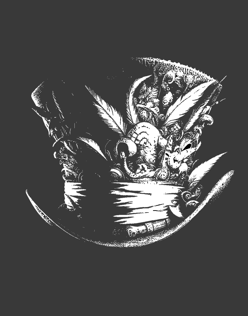 MadHatter's T-shirt, X-Large, DARK GRAY